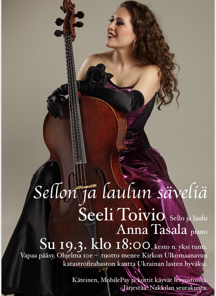 Seeli Toivion konsertin mainos