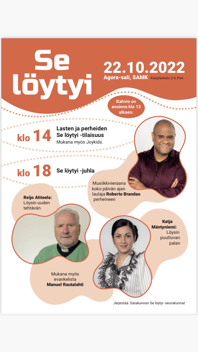 Mainoskuva Se löytyi -juhlasta.
