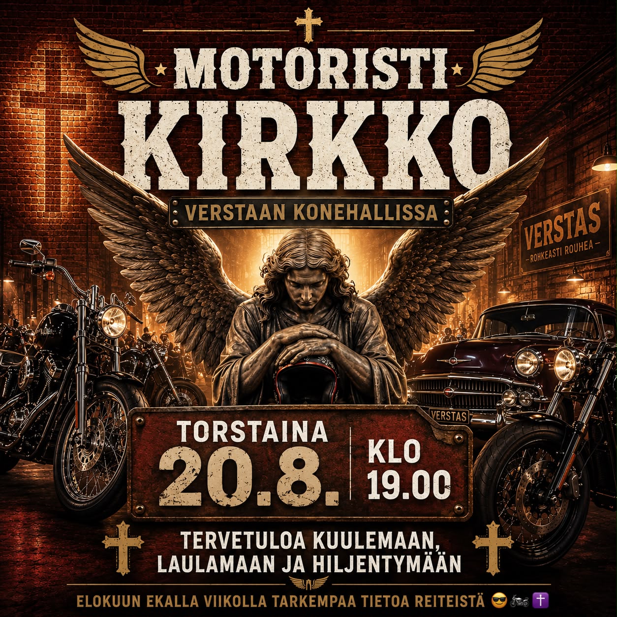 Motoristikirkon some-mainos