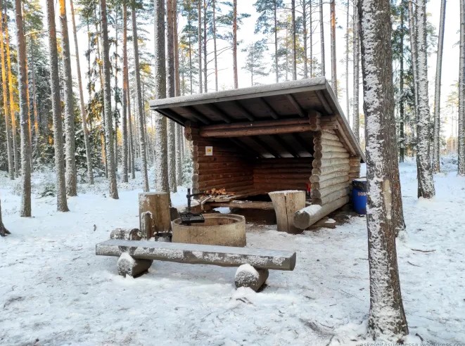 Tervasmäen laavu talvella